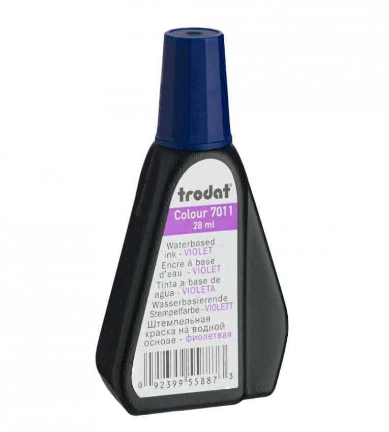 Trodat Encre de luxe pour tampon encreur 7011 - violetteflacon de 28 ml